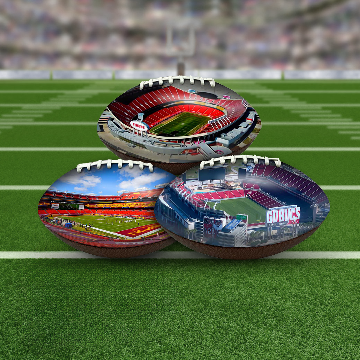 3D NFL Stadium Coaster Set - Kansas City Chiefs