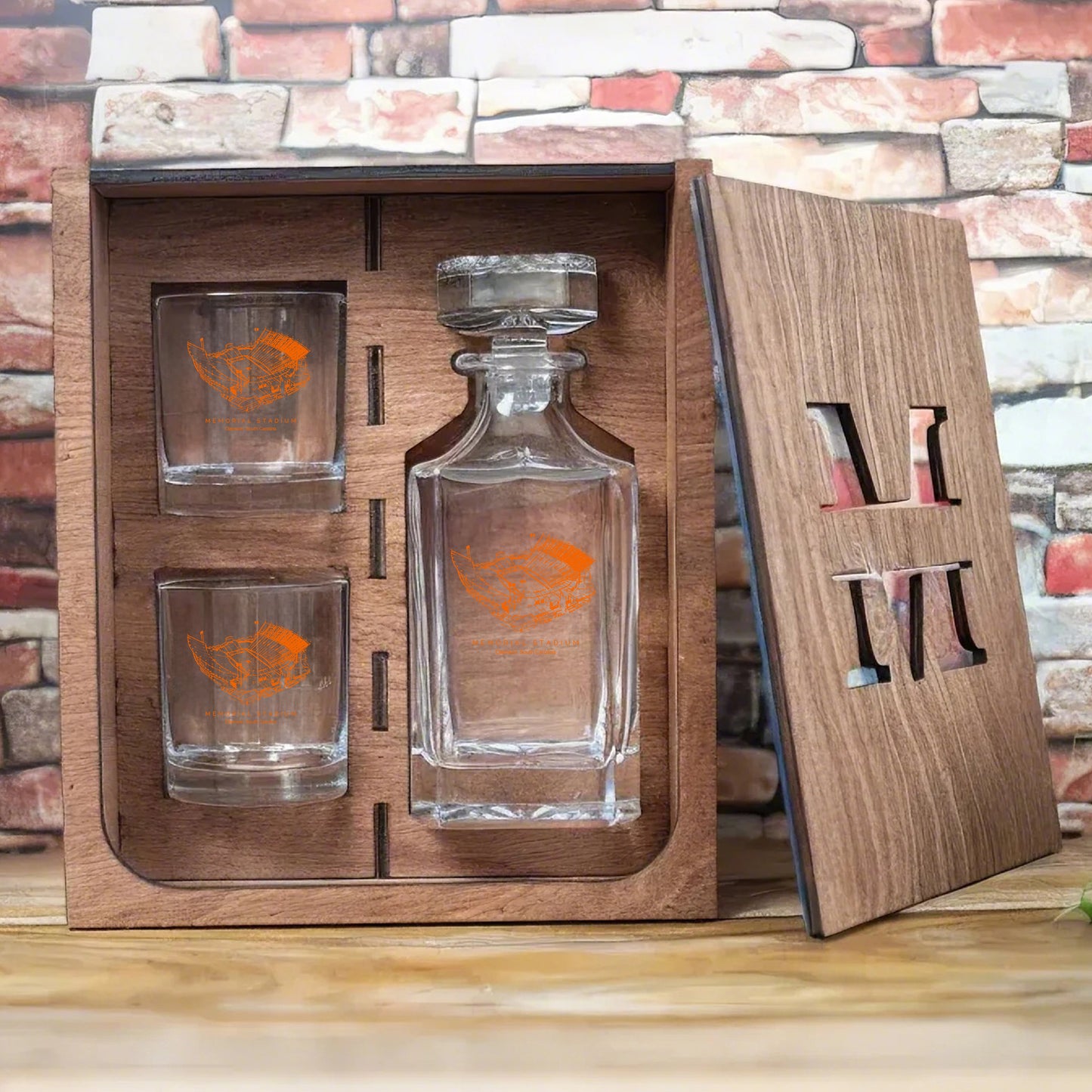 Memorial Stadium (Clemson) Whiskey Set