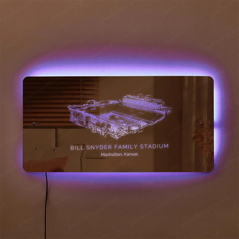 Bill Snyder Family Stadium Mirror Light-Gifts For Sports Lovers