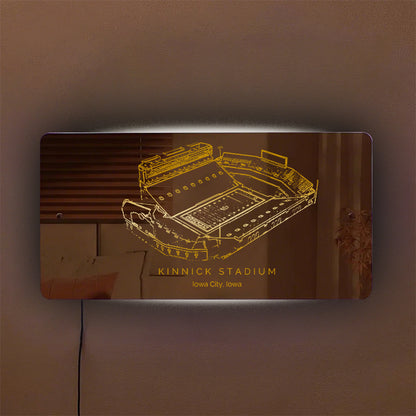 Kinnick Stadium Mirror Light-Gifts For Sports Lovers