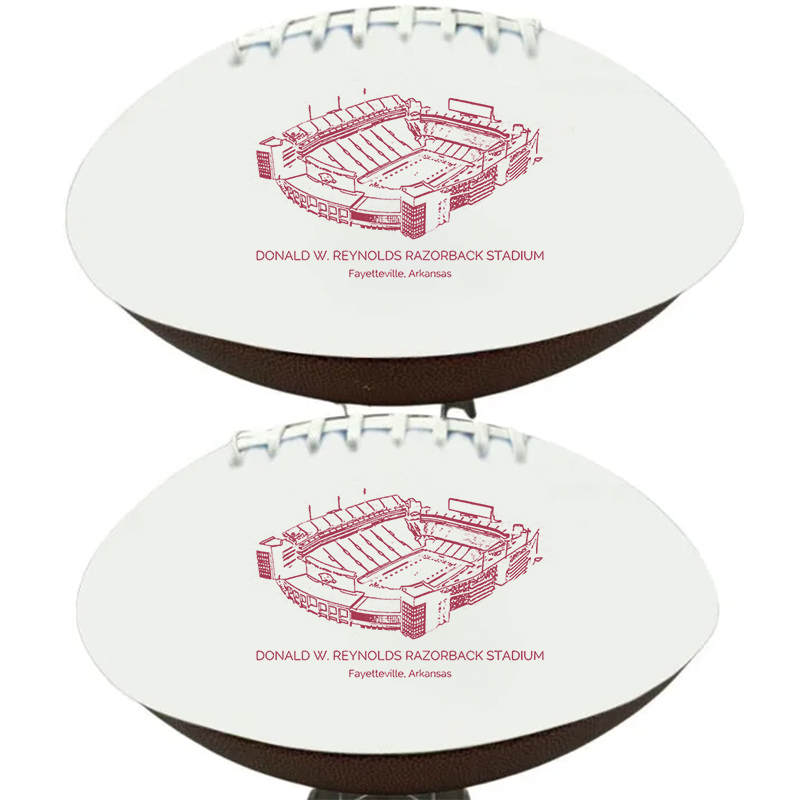 Donald W. Reynolds Razorback Stadium - Arkansas Razorbacks football, Stipple Art College Football