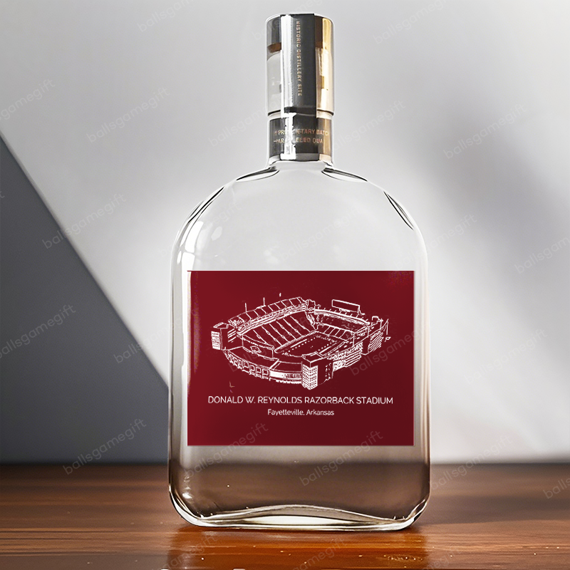 Donald W. Reynolds Razorback Stadium - Arkansas Razorbacks Whiskey Bottles