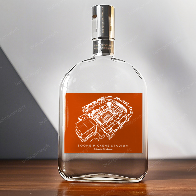 Boone Pickens Stadium - Oklahoma State Cowboys Whiskey Bottles