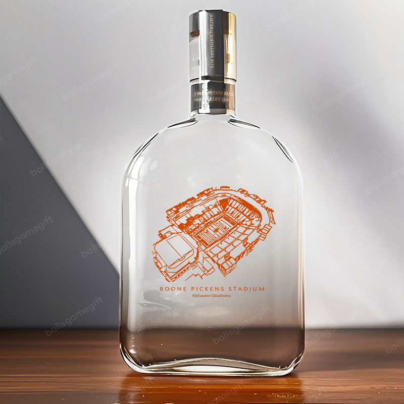 Boone Pickens Stadium - Oklahoma State Cowboys Whiskey Bottles