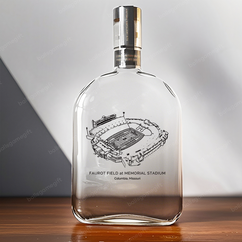 Faurot Field at Memorial Stadium- Missouri Tigers Whiskey Bottles