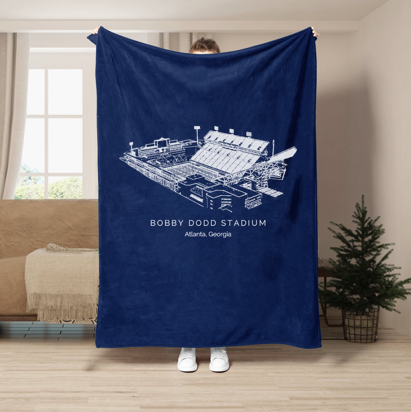 Bobby Dodd Stadium - Georgia Tech Yellow Jackets football,College Football Blanket