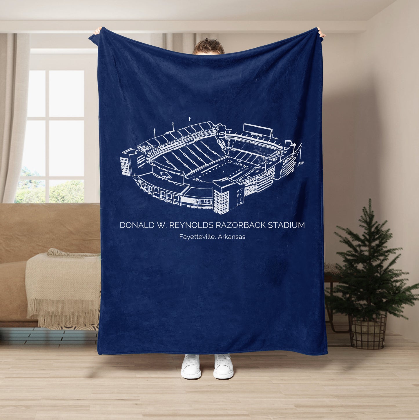 Donald W. Reynolds Razorback Stadium - Arkansas Razorbacks football, College Football Blanket