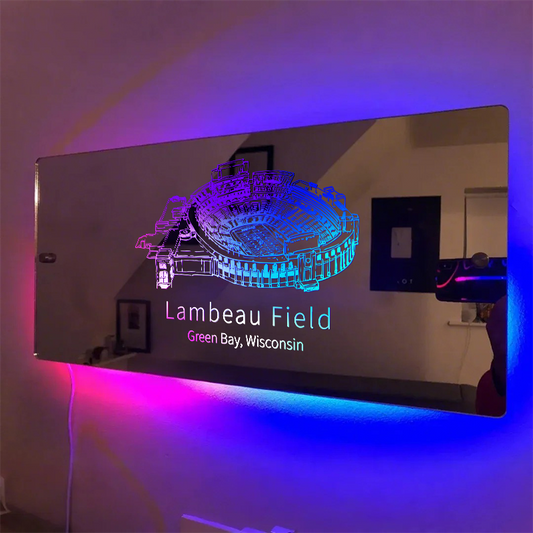 Lambeau Field Stadium Mirror Light-Gifts For Sports Lovers、Green Bay Packers、NFL