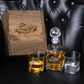 Gaylord Family Oklahoma Memorial Stadium - Oklahoma Sooners Whiskey Set