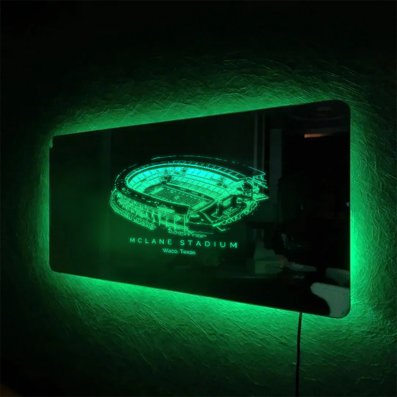 McLane Stadium Mirror Light-Gifts For Sports Lovers、Baylor Bears