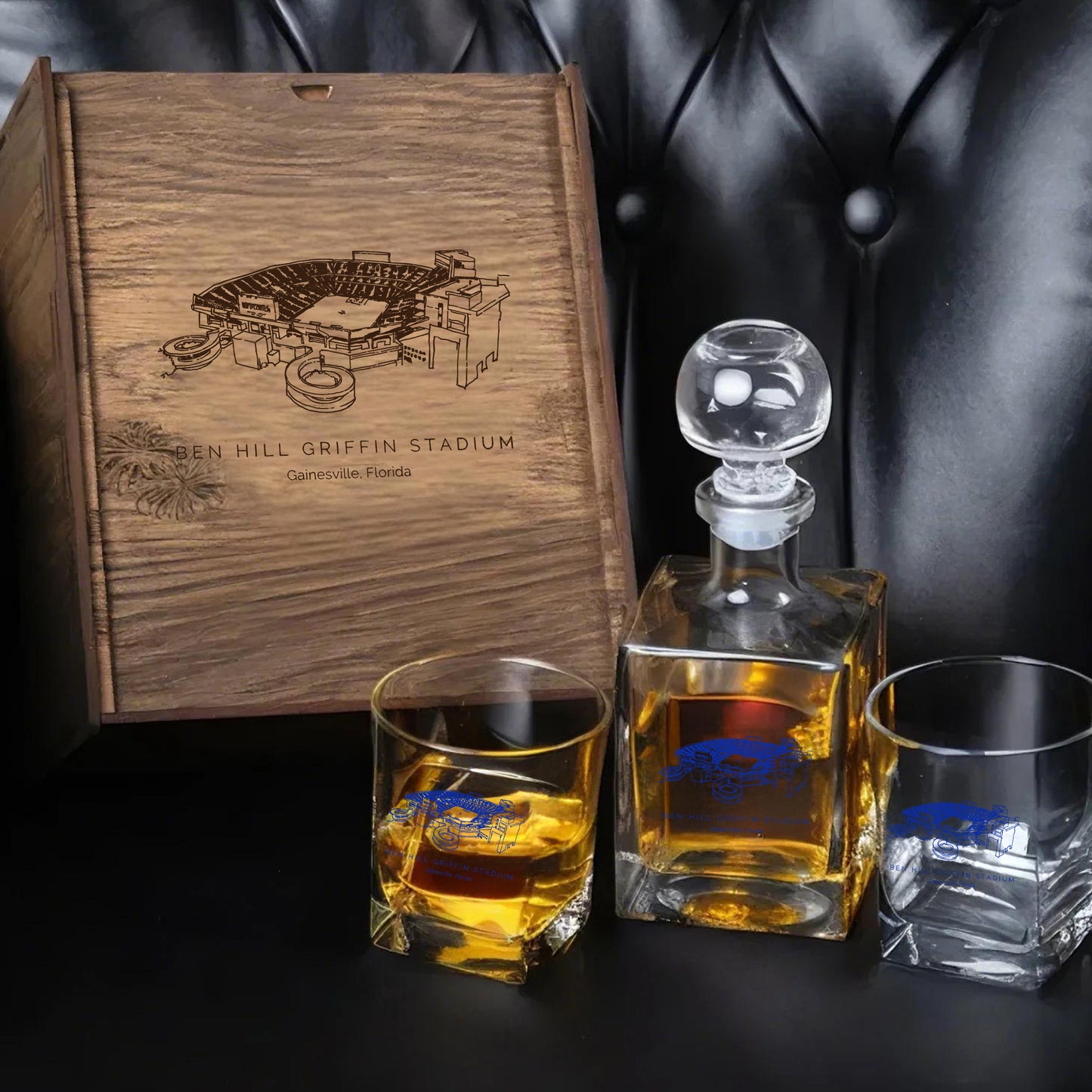 Ben Hill Griffin Stadium - Florida Gators Whiskey Set