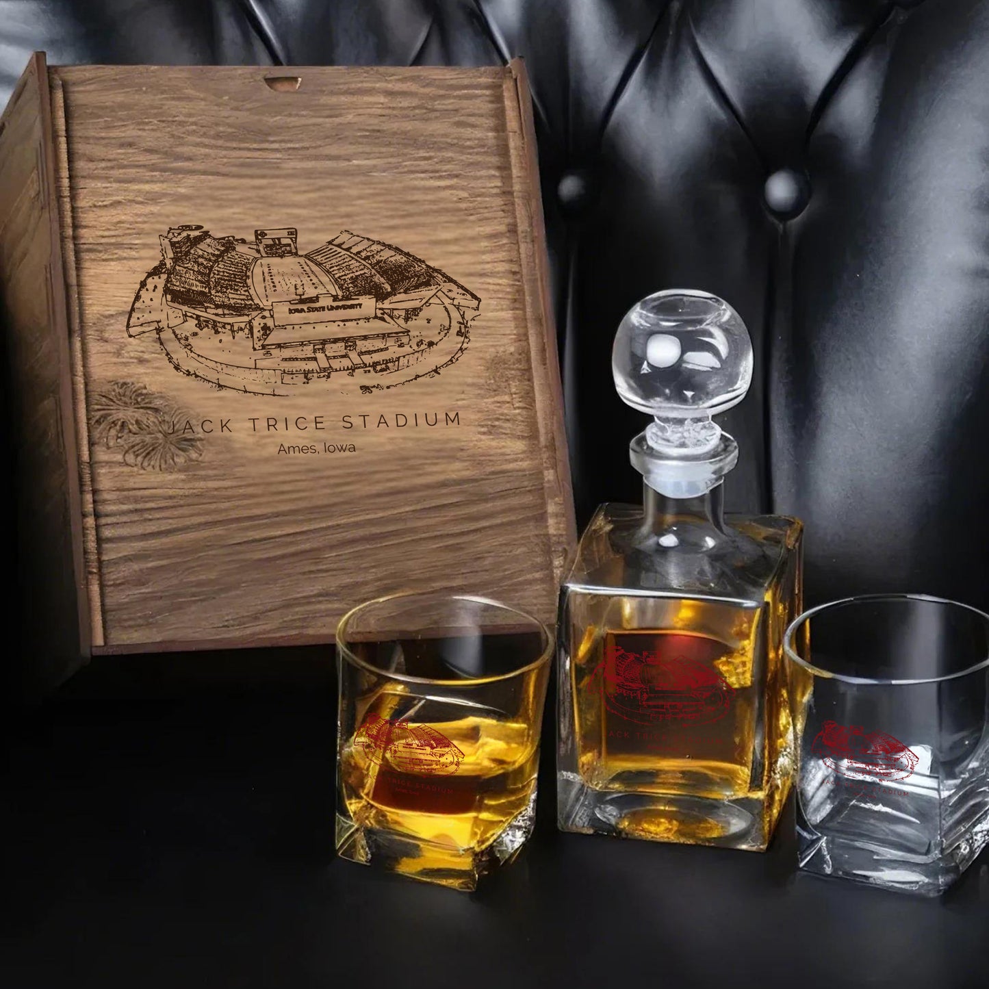 Jack Trice Stadium - Iowa State Cyclones Whiskey Set