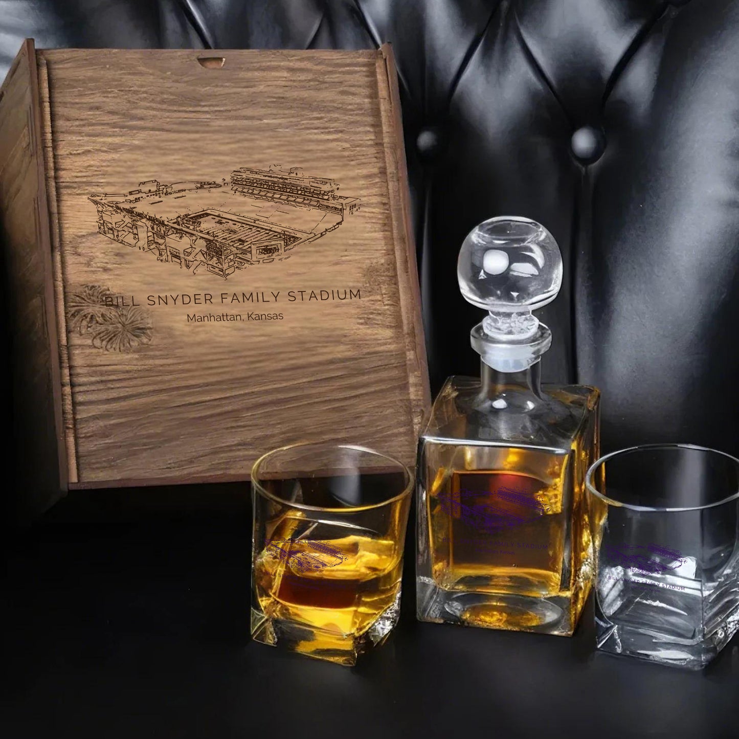 Bill Snyder Family Stadium - Kansas State Wildcats Whiskey Cup Set Series