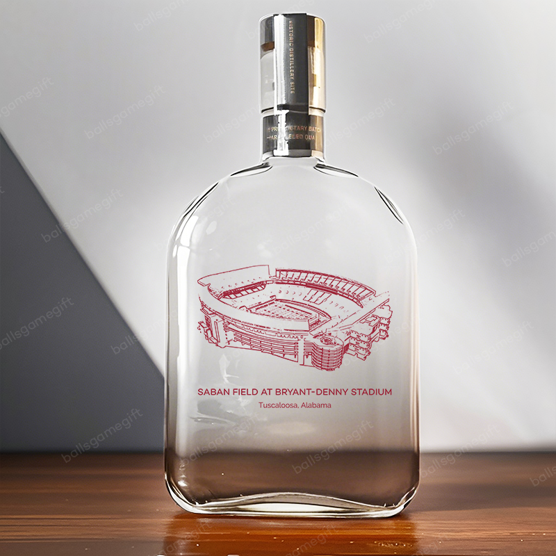 Saban Field at Bryant-Denny Stadium - Alabama Crimson Tide Whiskey Bottles