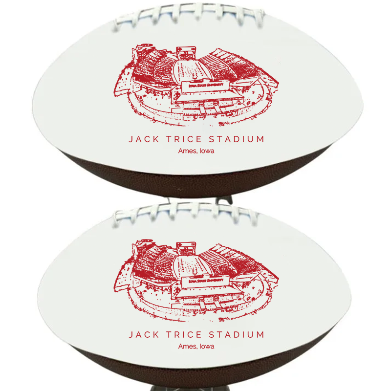 Jack Trice Stadium - Iowa State Cyclones football, Stipple Art College Football