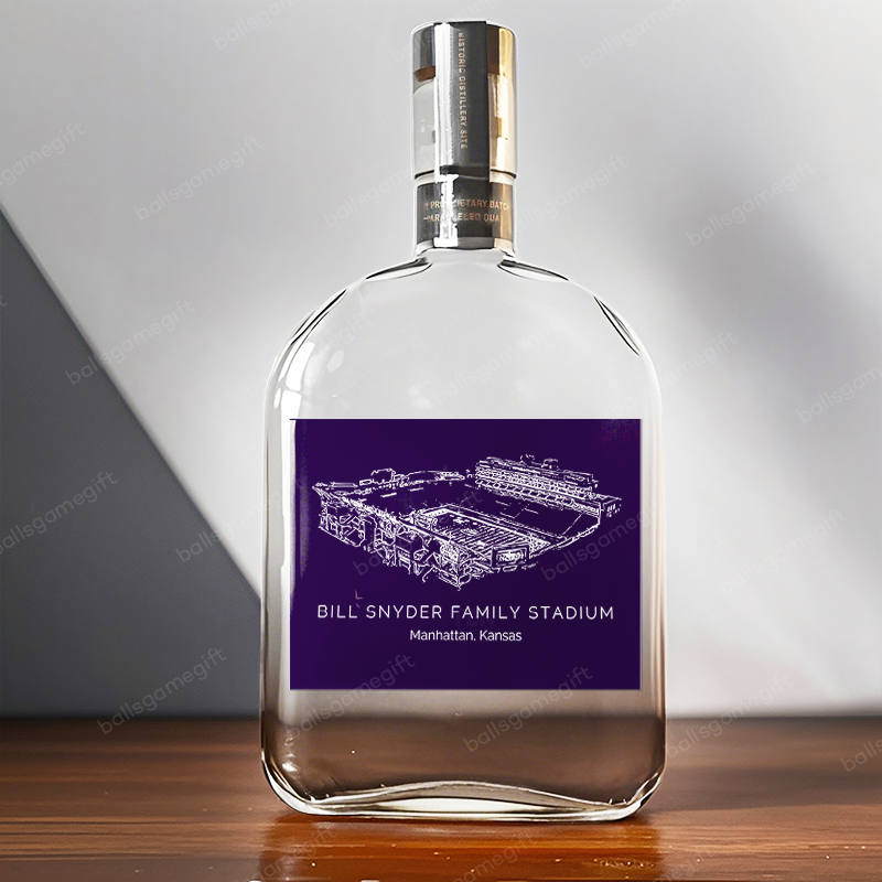 Bill Snyder Family Stadium - Kansas State Wildcats Whiskey Bottles