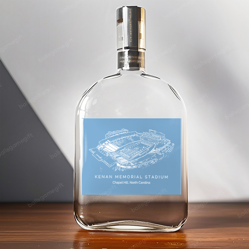 Kenan Memorial Stadium - North Carolina Tar Heels Whiskey Bottles