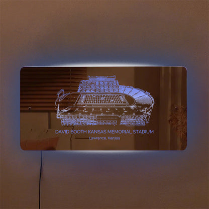 David Booth Kansas Memorial Stadium Mirror Light-Gifts For Sports Lovers