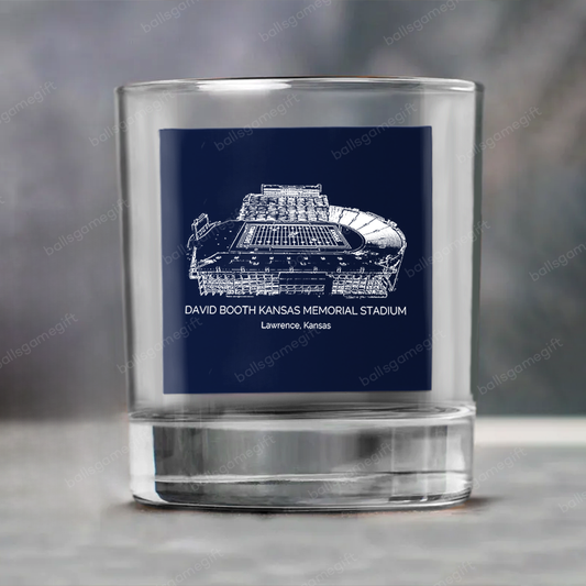 David Booth Kansas Memorial Stadium - Kansas Jayhawks Whiskey Cup