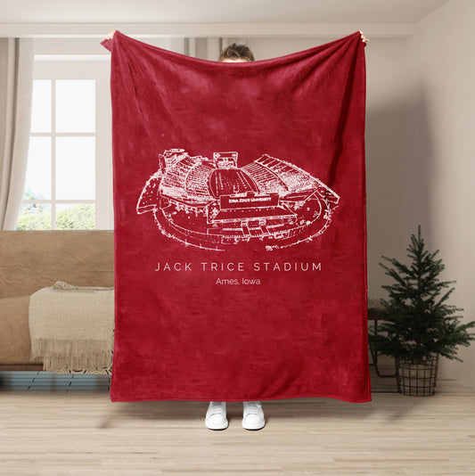 Jack Trice Stadium - Iowa State Cyclones football, College Football Blanket