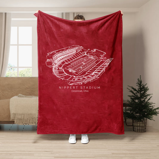 Nippert Stadium - Cincinnati Bearcats football, College Football Blanket