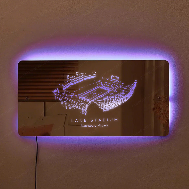 Lane Stadium Mirror Light-Gifts For Sports Lovers