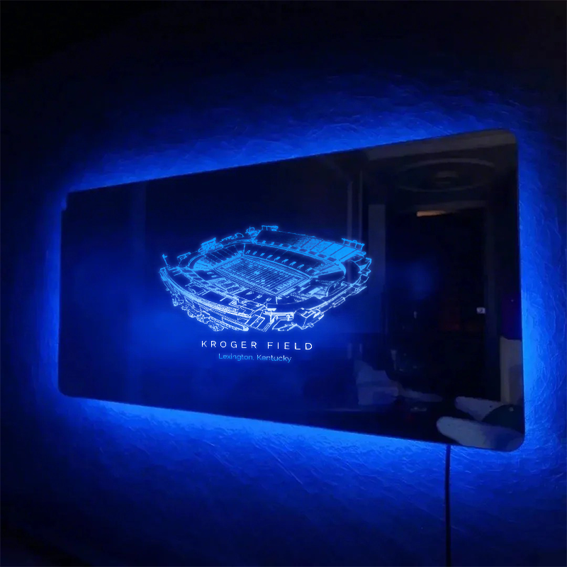 Kroger Field Stadium Mirror Light-Gifts For Sports Lovers、Kentucky Wildcats