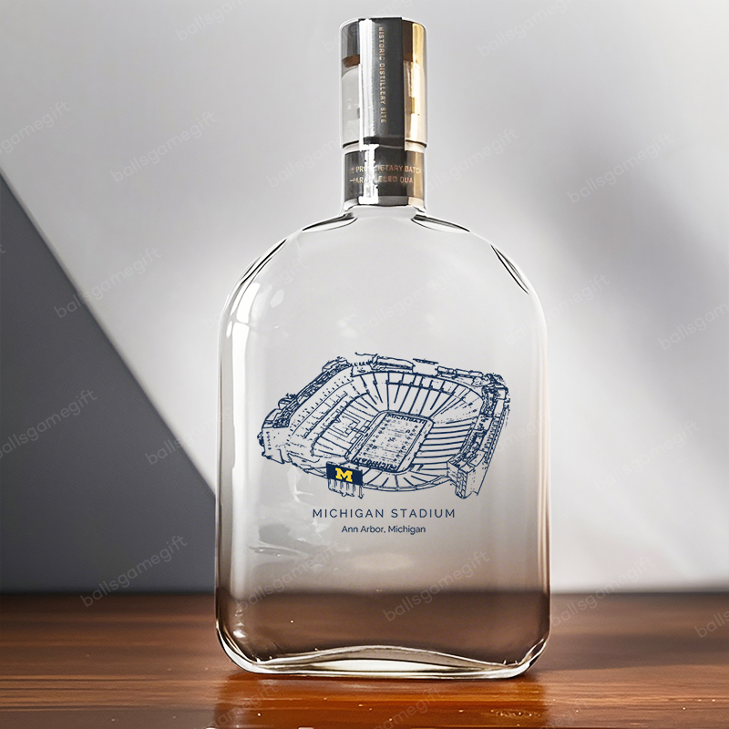 Michigan Stadium - Michigan Wolverines Whiskey Bottles