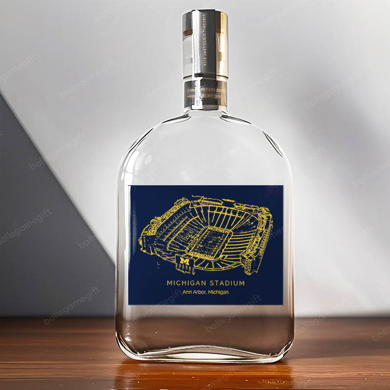 Michigan Stadium - Michigan Wolverines Whiskey Bottles