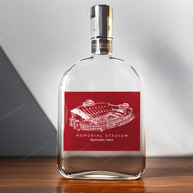 Memorial Stadium (Indiana) - Indiana Hoosiers Whiskey Bottles