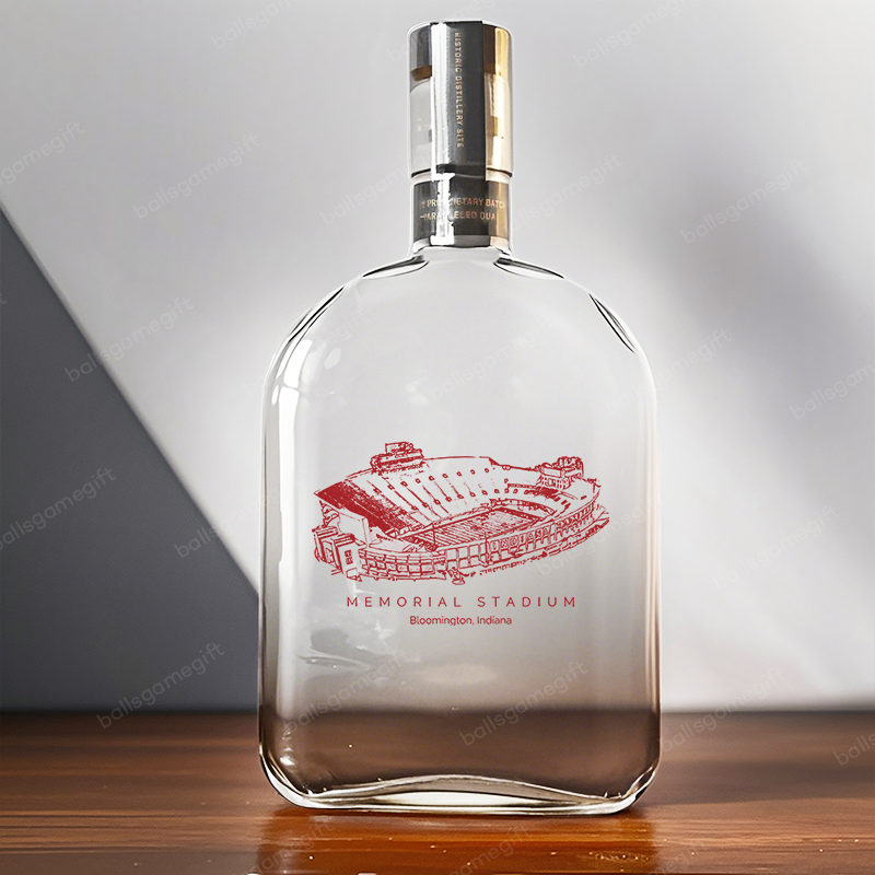 Memorial Stadium (Indiana) - Indiana Hoosiers Whiskey Bottles