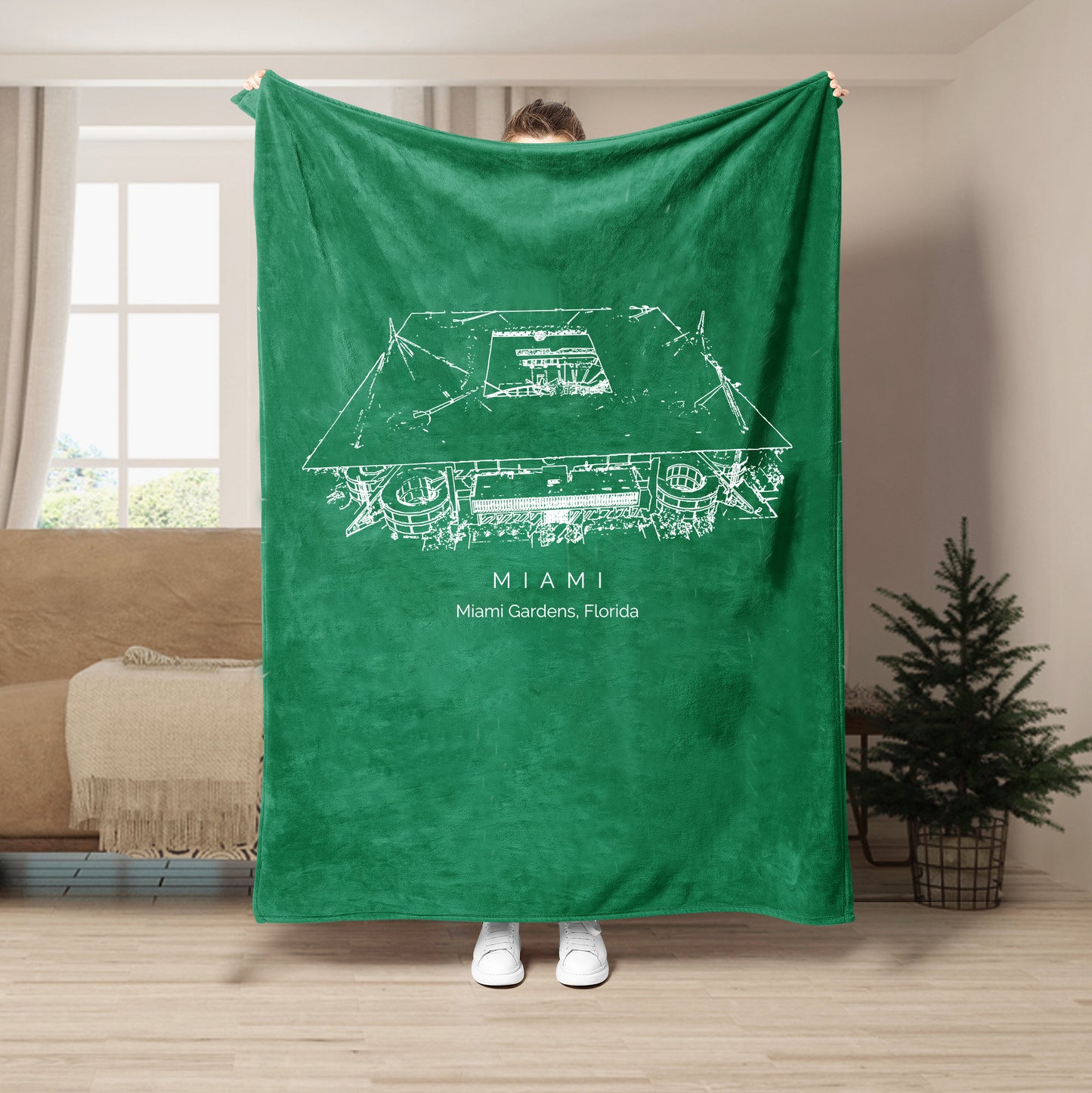 Miami Gardens, Florida - Miami Hurricanes football,College Football Blanket