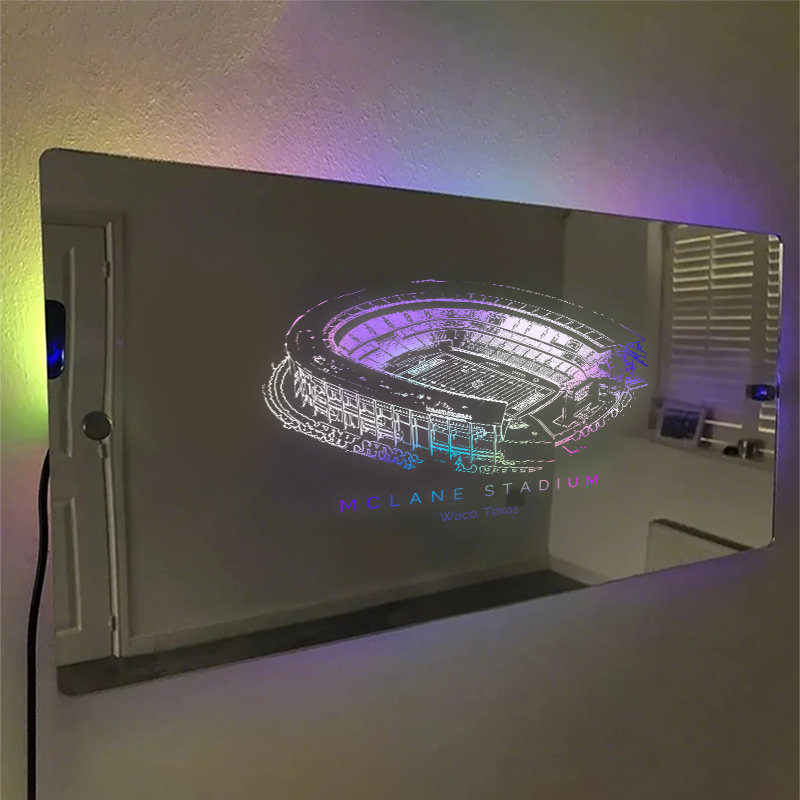 McLane Stadium Mirror Light-Gifts For Sports Lovers、Baylor Bears