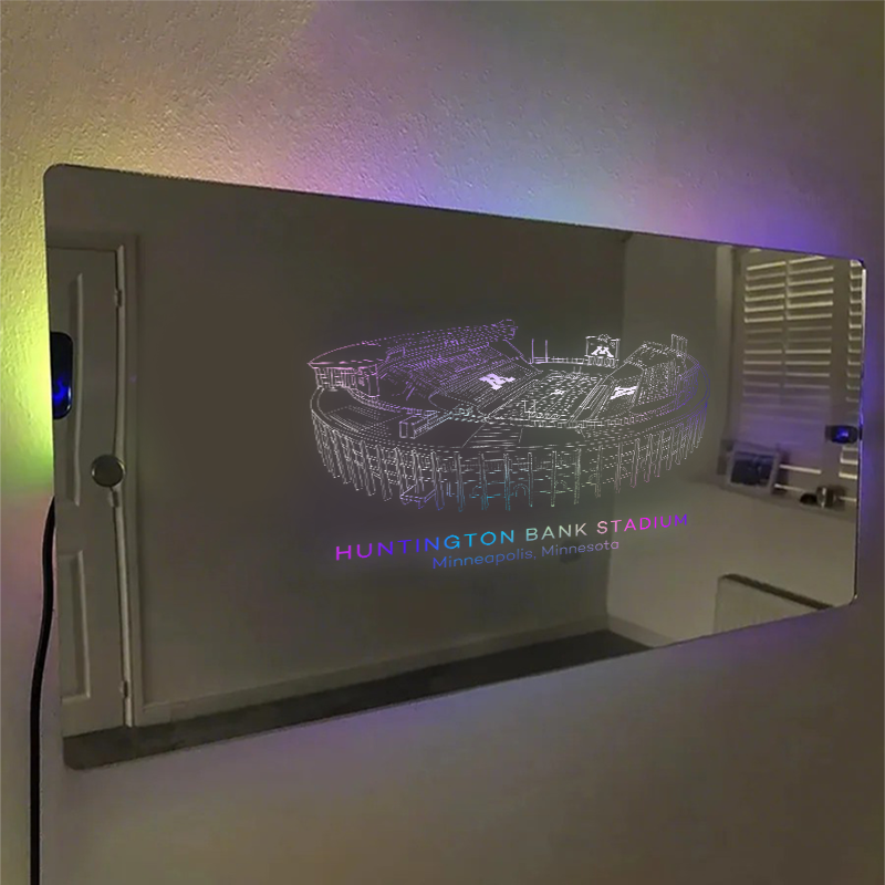 Huntington Bank Stadium Minneapolis Minnesota Stadium Mirror Light-Gifts For Sports Lovers、Minnesota Golden Gophers