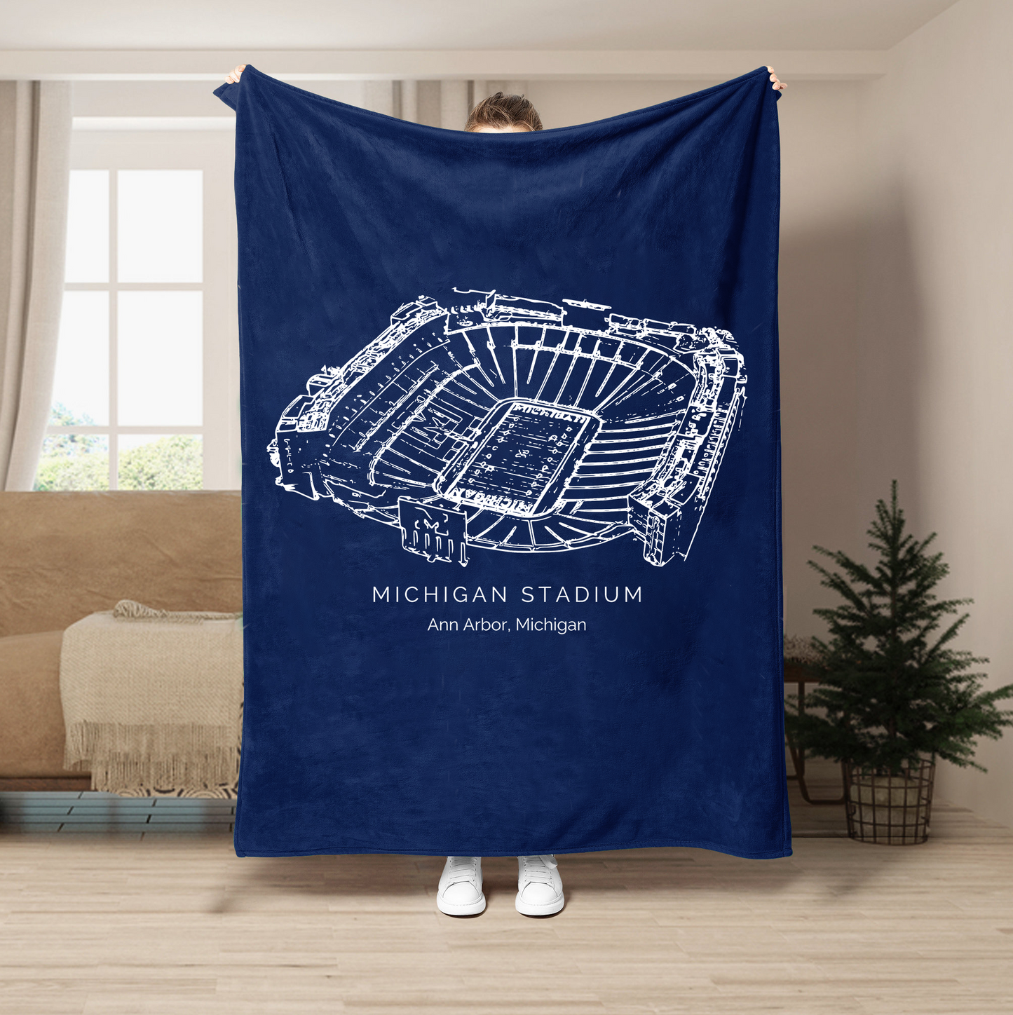 Michigan Stadium - Michigan Wolverines football, College Football Blanket