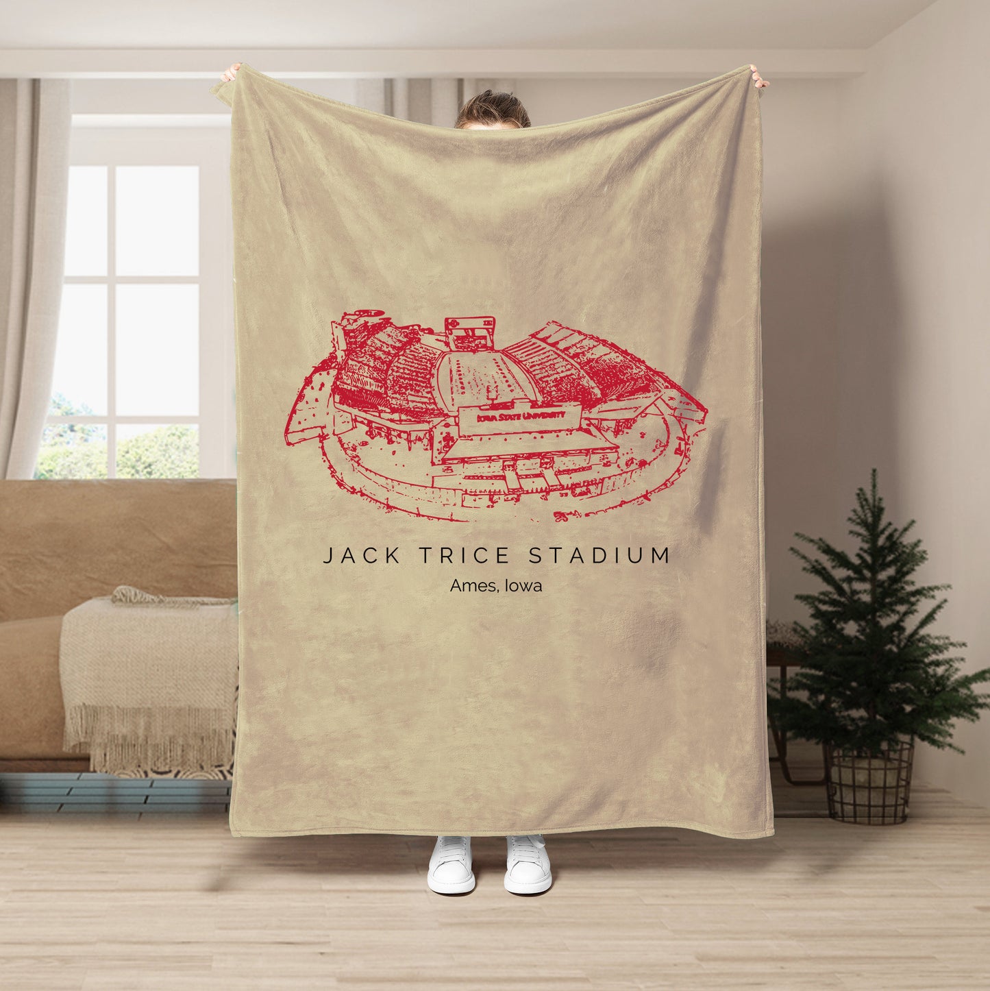 Jack Trice Stadium - Iowa State Cyclones football, College Football Blanket