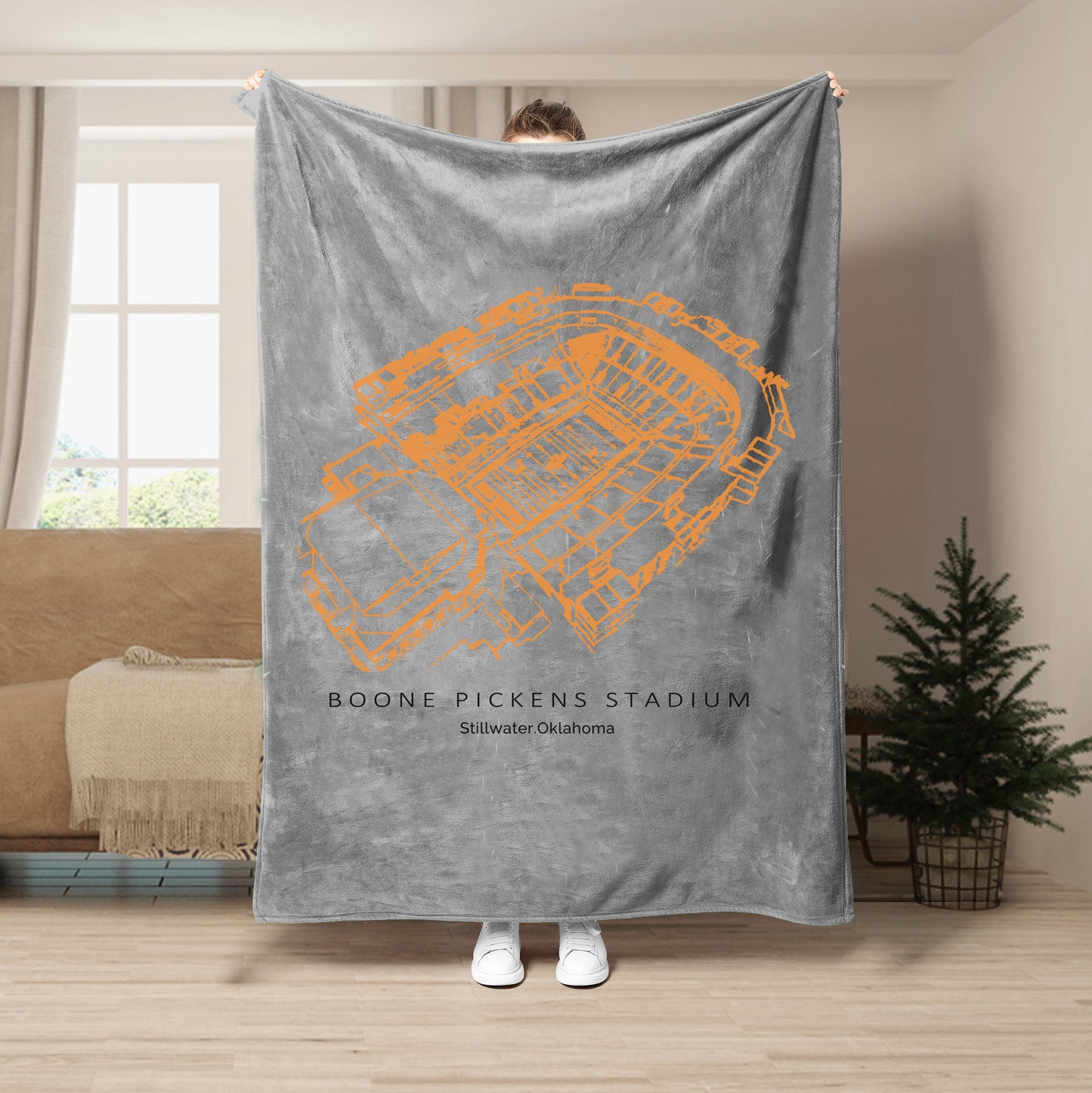 Boone Pickens Stadium - Oklahoma State Cowboys football, College Football Blanket