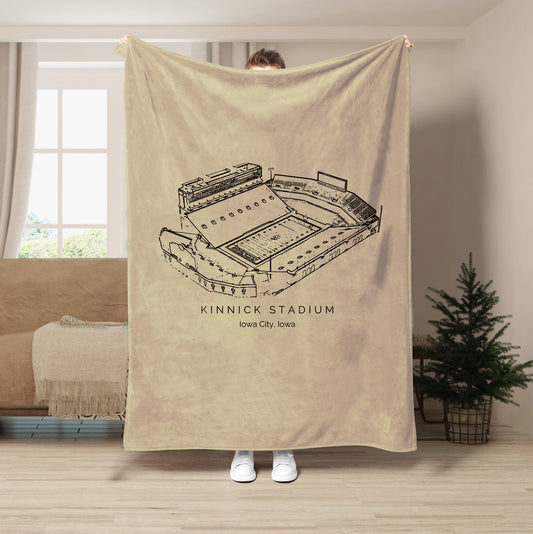 Kinnick Stadium - Iowa Hawkeyes football, College Football Blanket