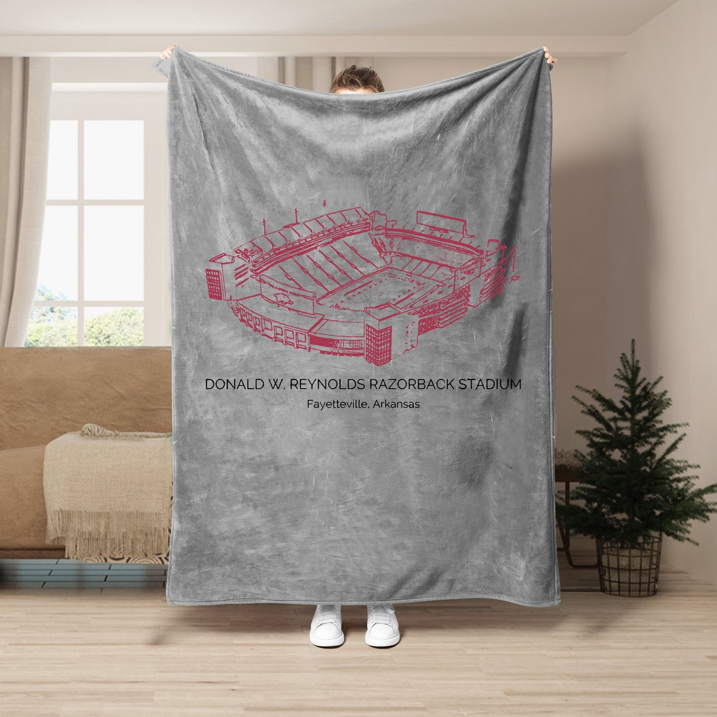 Donald W. Reynolds Razorback Stadium - Arkansas Razorbacks football, College Football Blanket