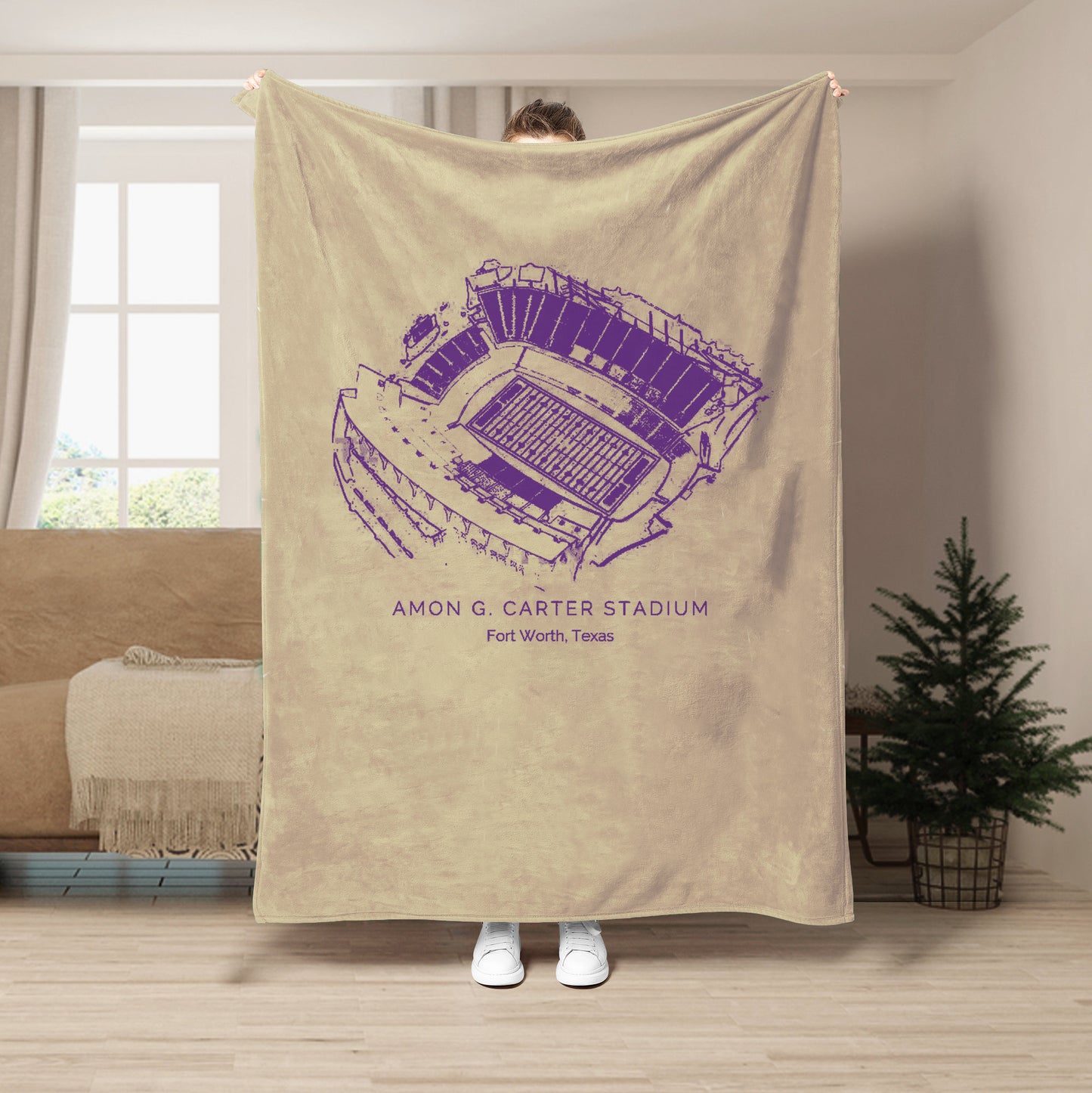 Amon G. Carter Stadium - TCU Horned Frogs football,College Football Blanket