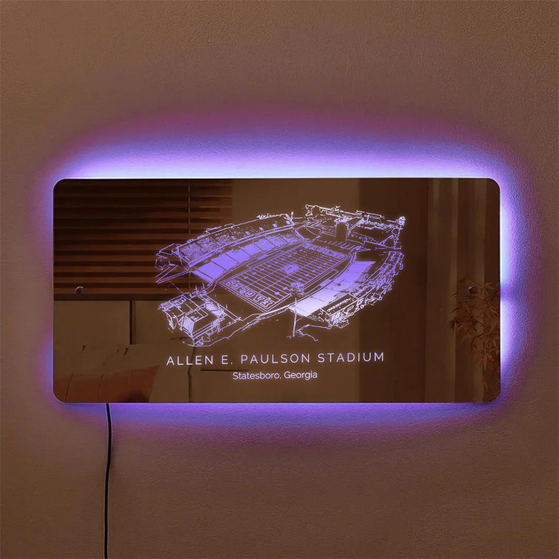 Allen E. Paulson Stadium Mirror Light-Gifts For Sports Lovers、Georgia Southern Eagles