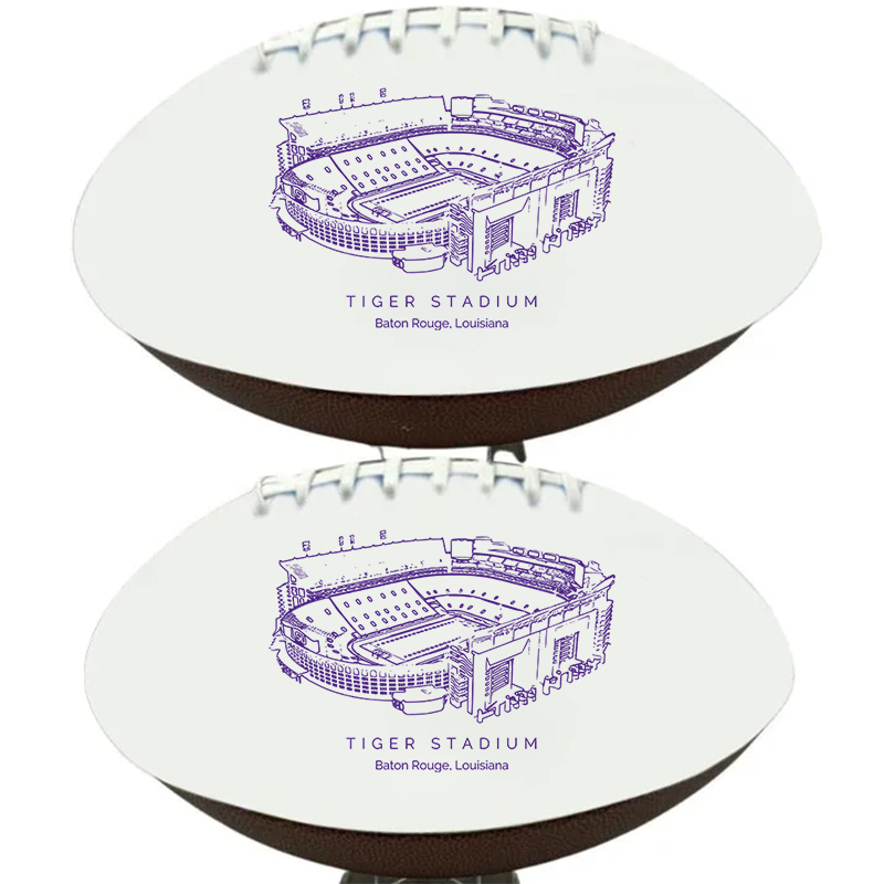 Tiger Stadium (LSU) - LSU Tigers football, Stipple Art College Football