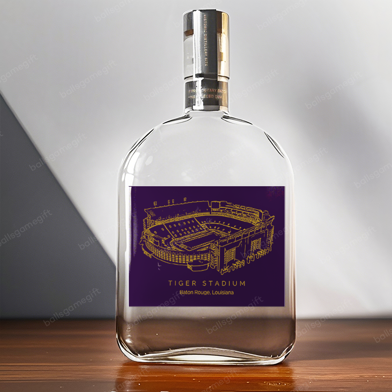 Tiger Stadium (LSU) - LSU Tigers Whiskey Bottles