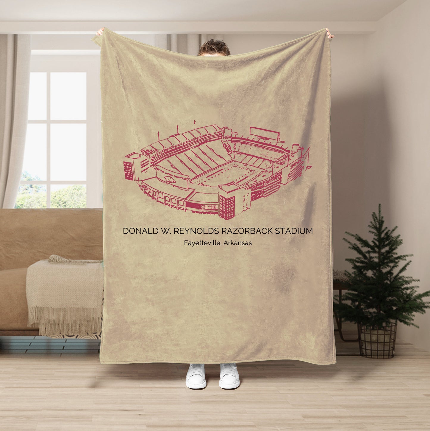 Donald W. Reynolds Razorback Stadium - Arkansas Razorbacks football, College Football Blanket