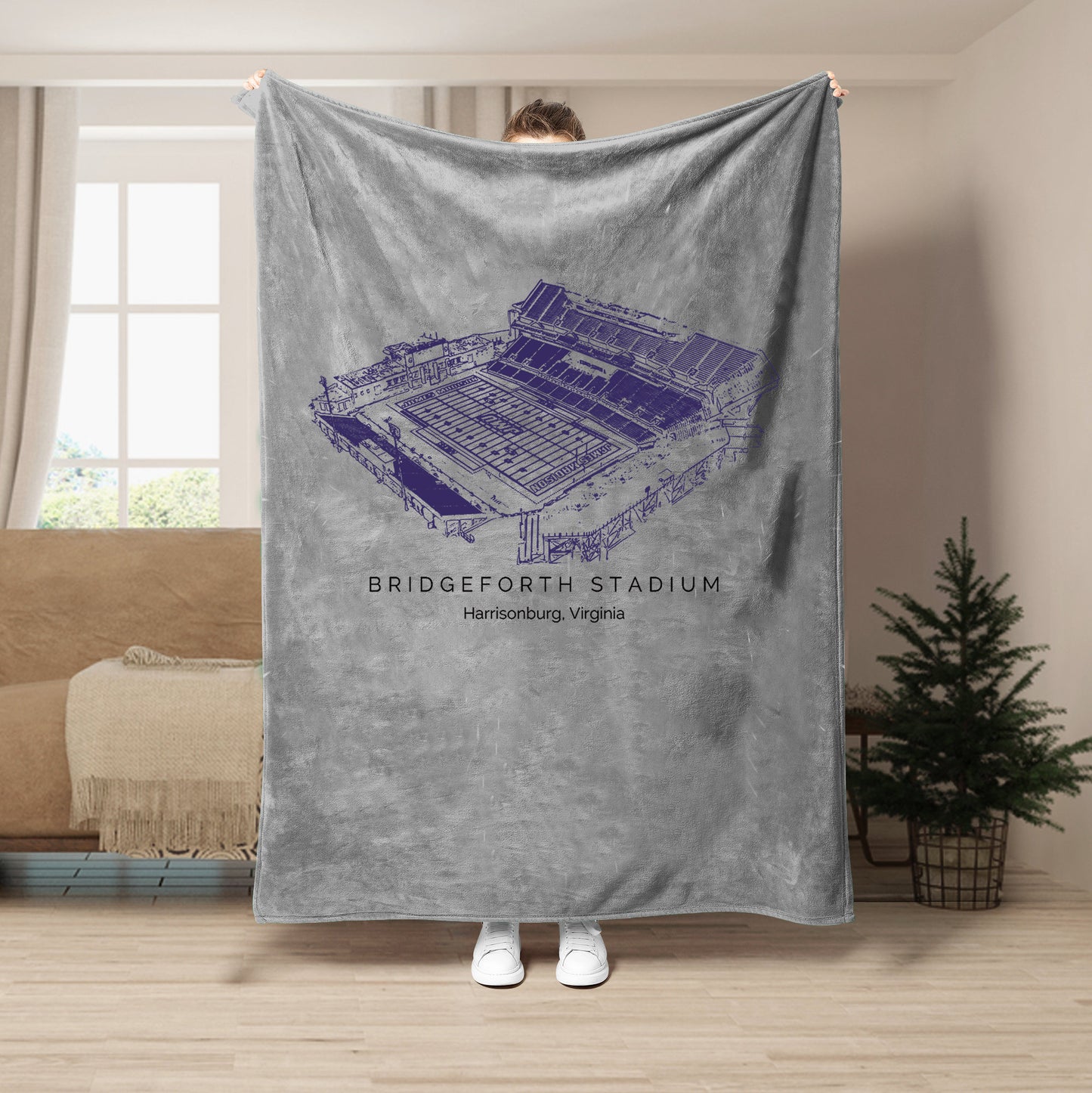 Bridgeforth Stadium - James Madison Dukes football,College Football Blanket