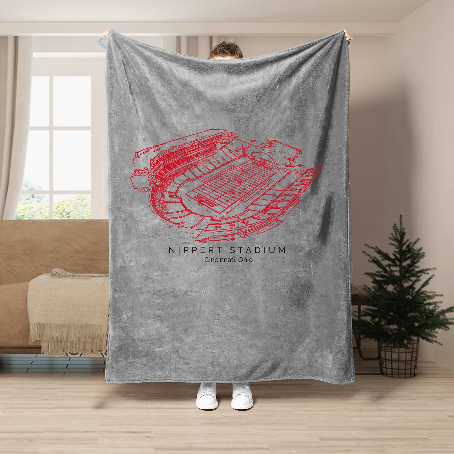 Nippert Stadium - Cincinnati Bearcats football, College Football Blanket