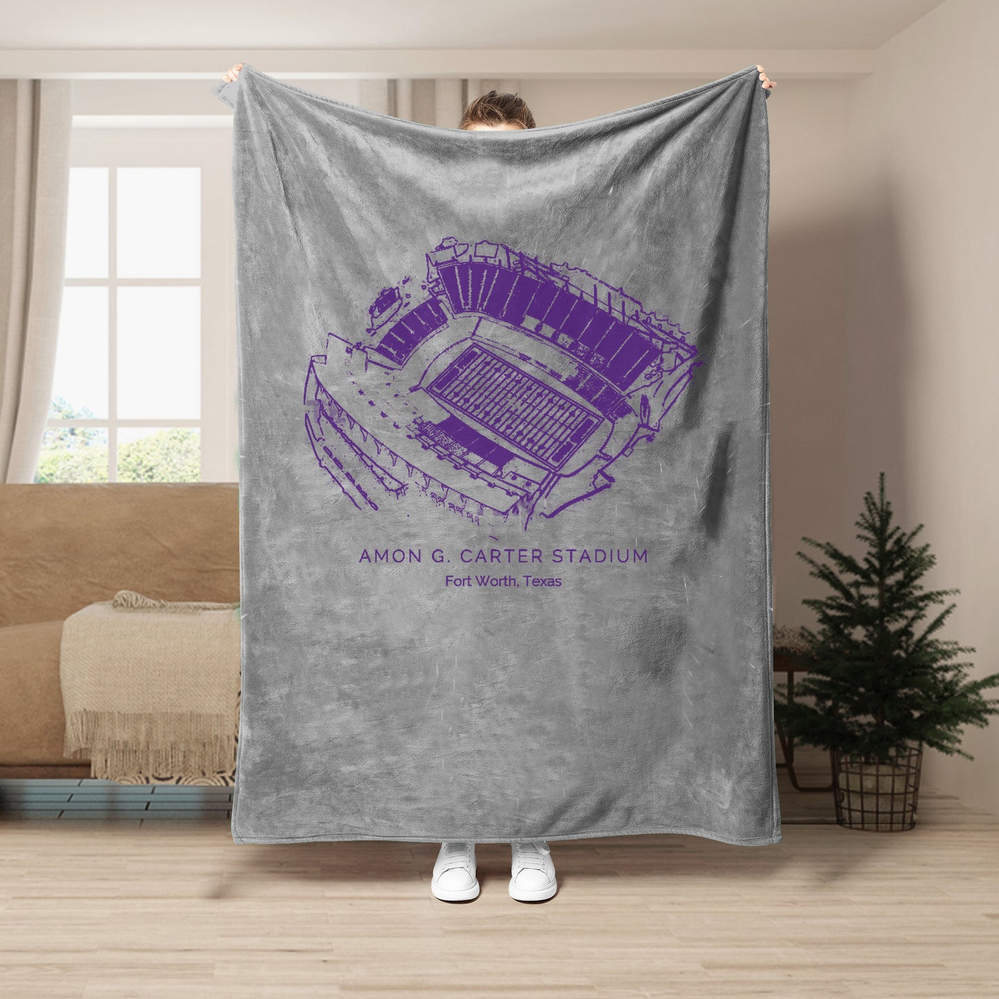 Amon G. Carter Stadium - TCU Horned Frogs football,College Football Blanket