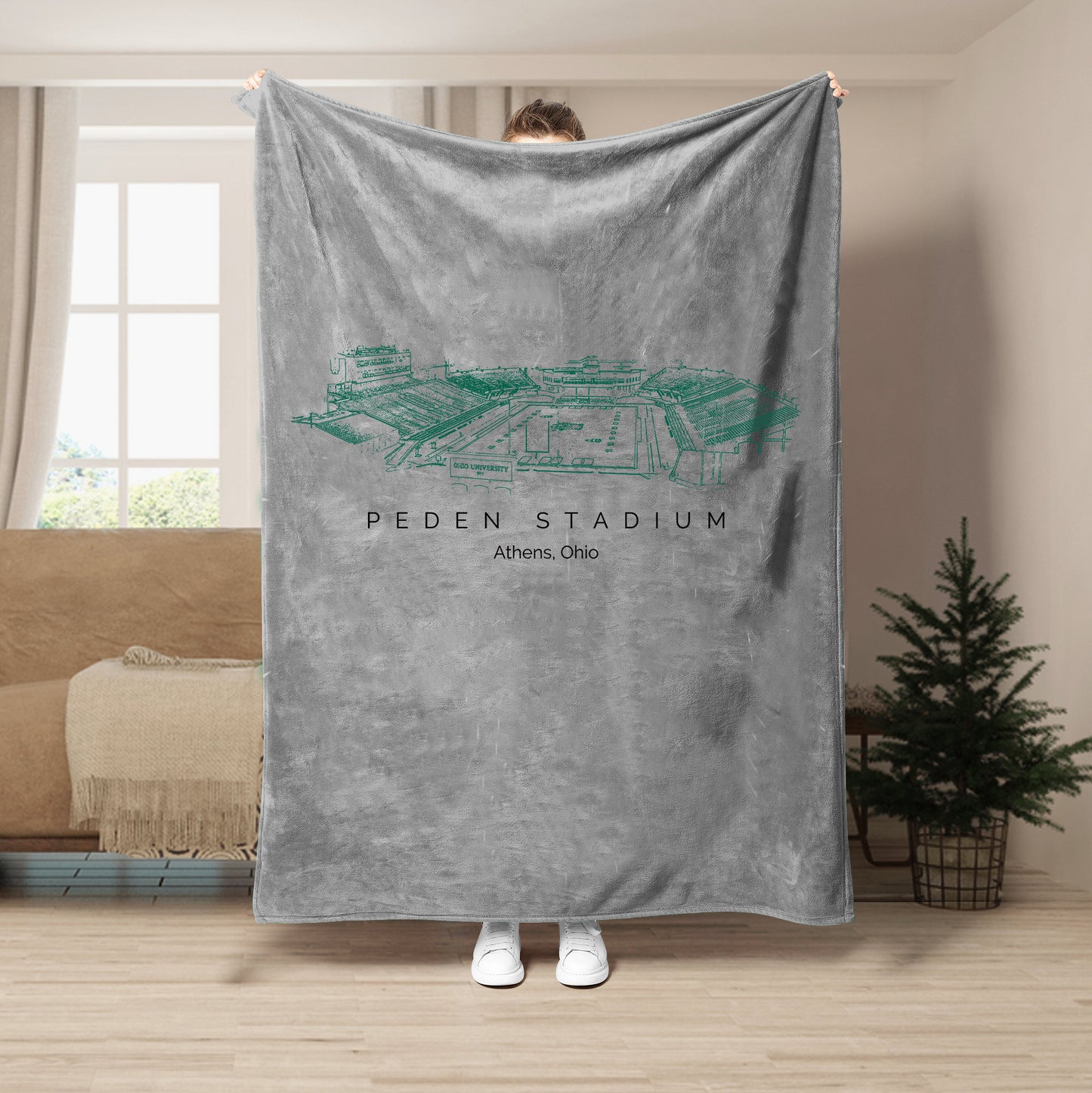 Peden Stadium - Ohio Bobcats football,College Football Blanket