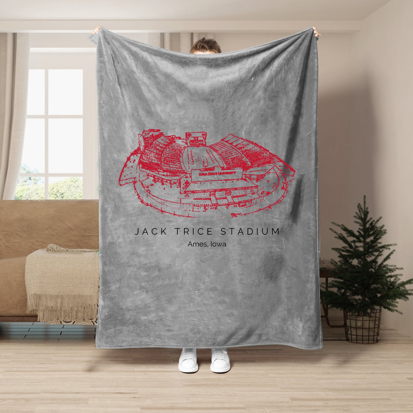 Jack Trice Stadium - Iowa State Cyclones football, College Football Blanket