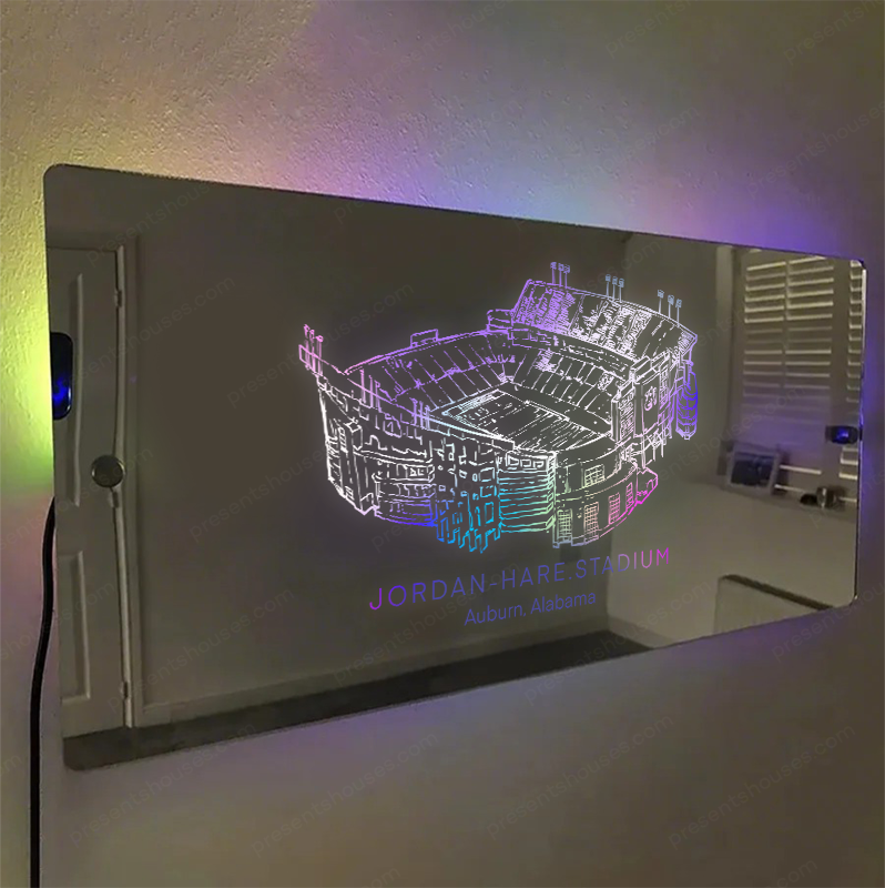 Jordan-Hare Stadium Mirror Light – Gifts for Sports Lovers